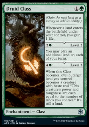 (180) Magic The Gathering Adventures in the Forgotten Realms Single: Druid Class Holo Uncommon