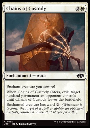 (180) Magic The Gathering Foundations Jumpstart Single: Chains of Custody  Common