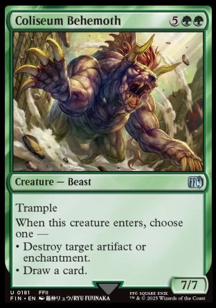 (181) Magic The Gathering Magic: The Gathering - FINAL FANTASY Single: Coliseum Behemoth  Uncommon