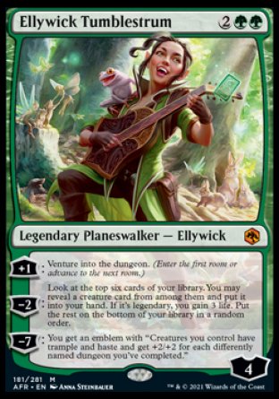 (181) Magic The Gathering Adventures in the Forgotten Realms Single: Ellywick Tumblestrum Holo Mythic