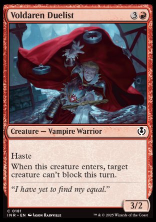 (181) Magic The Gathering Innistrad Remastered Single: Voldaren Duelist Holo Common