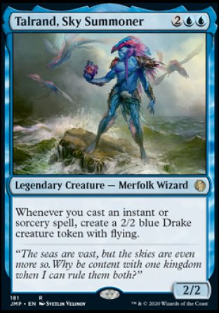 (181) Magic The Gathering Jumpstart Single: Talrand, Sky Summoner  Rare