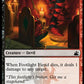 (181) Magic The Gathering Ravnica Remastered Single: Footlight Fiend  Holo Common