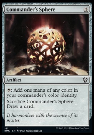 (181) Magic The Gathering Commander: Dominaria United Single: Commander's Sphere  Common