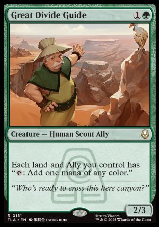 (181) Magic The Gathering Magic: The Gathering | Avatar: The Last Airbender: Promos Single: Great Divide Guide Holo Rare