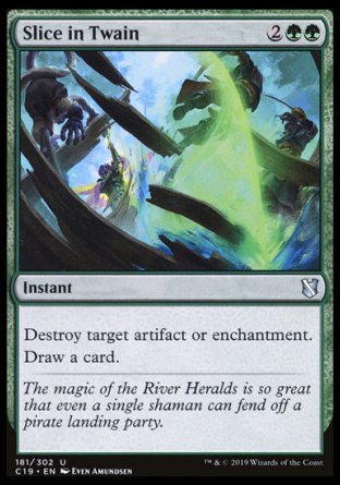 (181) Magic The Gathering Commander 2019 Single: Slice in Twain  Uncommon