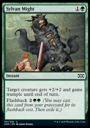 (181/332) Magic The Gathering Double Masters Single: Sylvan Might  Common