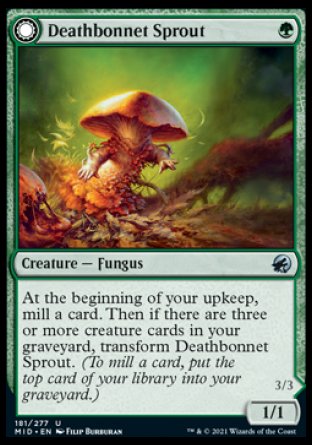 (181) Magic The Gathering Innistrad: Midnight Hunt Single: Deathbonnet Sprout // Deathbonnet Hulk Holo Uncommon