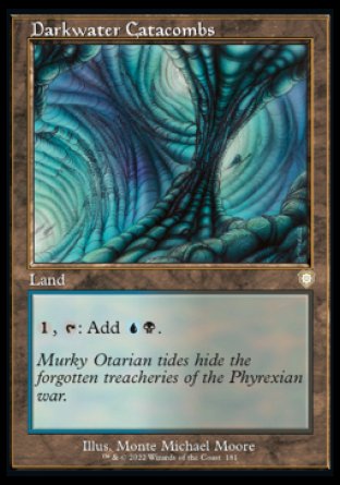(181) Magic The Gathering Commander: The Brothers' War Single: Darkwater Catacombs  Rare