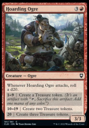 (181) Magic The Gathering Commander Legends: Battle for Baldur's Gate Single: Hoarding Ogre Holo Common