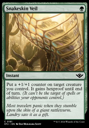 (181) Magic The Gathering Outlaws of Thunder Junction Single: Snakeskin Veil  Common