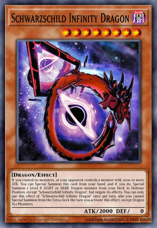 (013) YuGiOh TCG MZTM: Maze of the Master Single: Schwarzschild Infinity Dragon  Secret Rare
