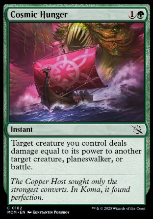 (182) Magic The Gathering March of the Machine Single: Cosmic Hunger  Common