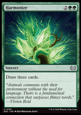 (182) Magic The Gathering Commander: Duskmourn: House of Horror Single: Harmonize  Uncommon