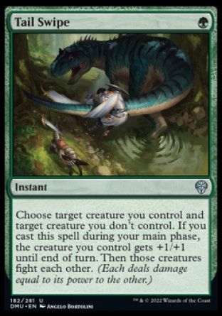(182) Magic The Gathering Dominaria United Single: Tail Swipe  Uncommon