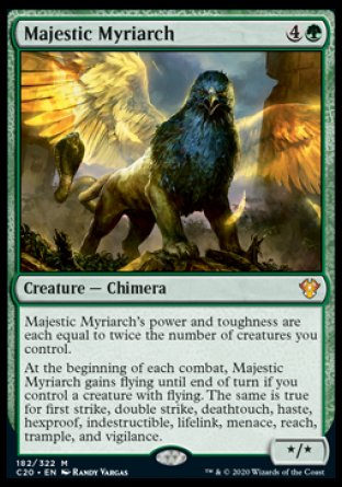 (182/322) Magic The Gathering Commander: Ikoria Single: Majestic Myriarch  Mythic