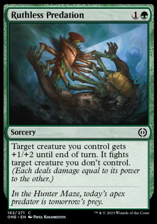 (182) Magic The Gathering Phyrexia: All Will Be One Single: Ruthless Predation  Common