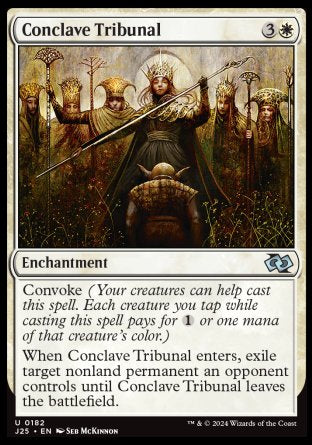 (182) Magic The Gathering Foundations Jumpstart Single: Conclave Tribunal  Uncommon
