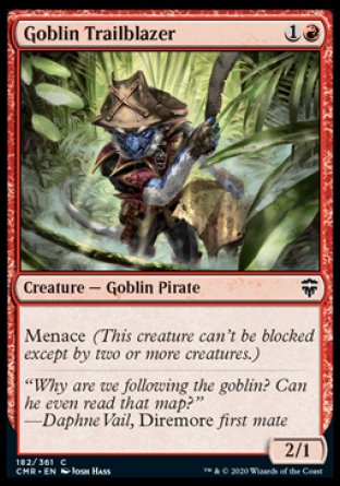 (182/361) Magic The Gathering Commander Legends Single: Goblin Trailblazer  Common