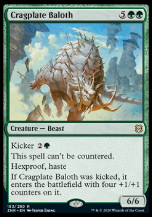 (182/280) Magic The Gathering Zendikar Rising Single: Canopy Baloth Holo Common