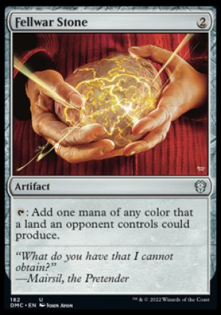 (182) Magic The Gathering Commander: Dominaria United Single: Fellwar Stone  Uncommon