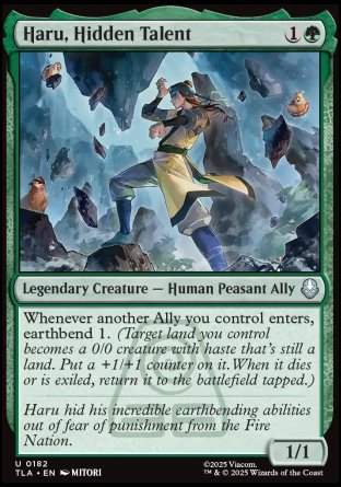 (182) Magic The Gathering Magic: The Gathering | Avatar: The Last Airbender Single: Haru, Hidden Talent Holo Uncommon