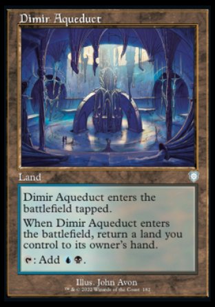 (182) Magic The Gathering Commander: The Brothers' War Single: Dimir Aqueduct  Uncommon