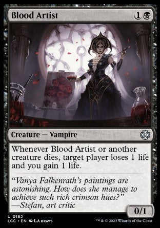 (182) Magic The Gathering Commander: The Lost Caverns of Ixalan Single: Blood Artist  Uncommon