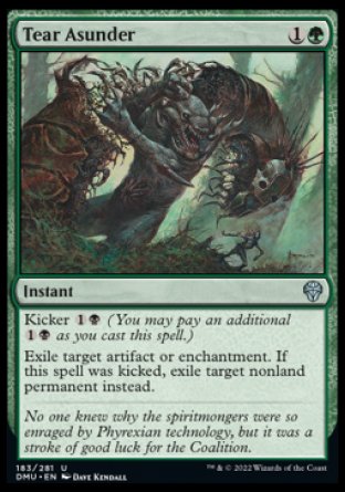 (183) Magic The Gathering Dominaria United Single: Tear Asunder Holo Uncommon