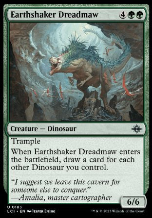 (183) Magic The Gathering The Lost Caverns of Ixalan Single: Earthshaker Dreadmaw  Uncommon