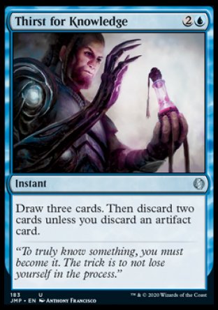 (183) Magic The Gathering Jumpstart Single: Thirst for Knowledge  Uncommon