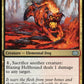 (183) Magic The Gathering Double Masters 2022 Single: Blazing Hellhound  Uncommon