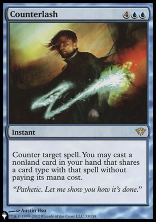 (033) Magic The Gathering The List Single: Counterlash  Rare