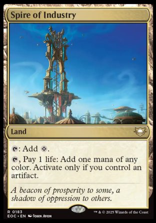 (183) Magic The Gathering Commander: Edge of Eternities Single: Spire of Industry  Rare