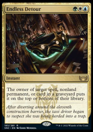 (183) Magic The Gathering Streets of New Capenna Single: Endless Detour  Rare