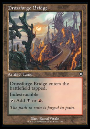 (183) Magic The Gathering Commander: The Brothers' War Single: Drossforge Bridge  Common