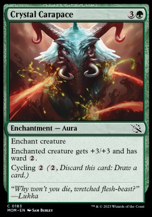 (183) Magic The Gathering March of the Machine Single: Crystal Carapace  Common