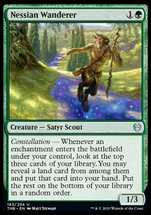 (183/254) Magic The Gathering Theros Beyond Death Single: Nessian Wanderer  Uncommon