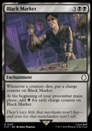 (183) Magic The Gathering Universes Beyond: Fallout Single: Black Market  Rare