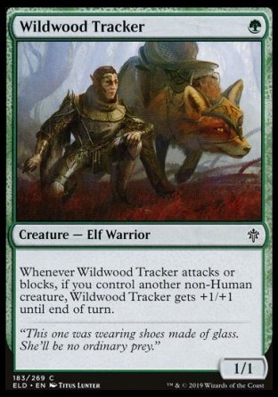 (183/269) Magic The Gathering Throne of Eldraine Single: Wildwood Tracker  Common