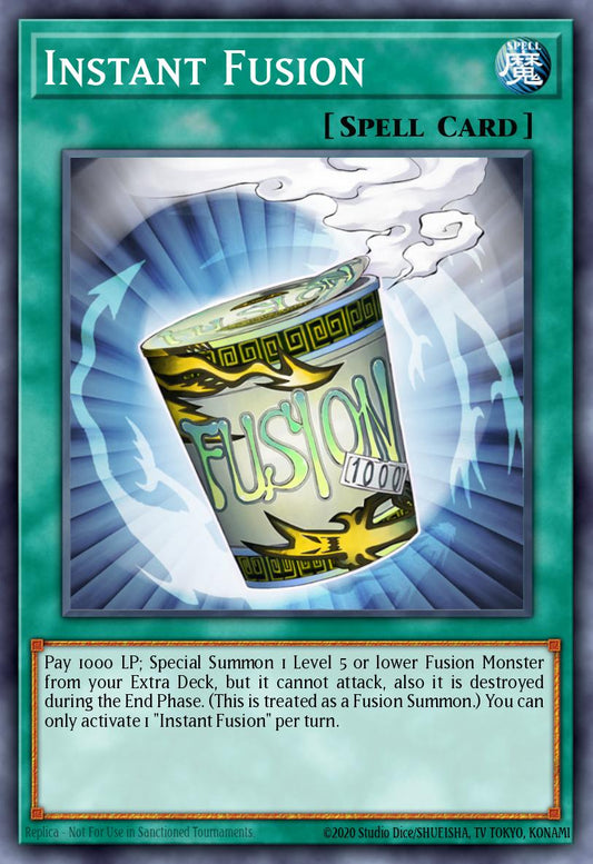 (171) YuGiOh TCG RA03: Quarter Century Bonanza Single: Instant Fusion (V.1 - Platinum Secret Rare)  Platinum Secret Rare
