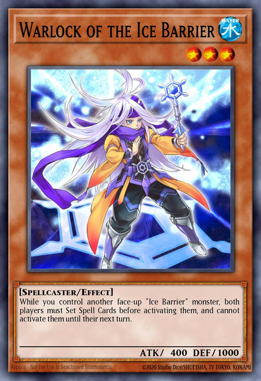 (044) YuGiOh TCG HAC1: Hidden Arsenal: Chapter 1 Single: Warlock of the Ice Barrier (V.2 - Parallel Rare)  Parallel Rare