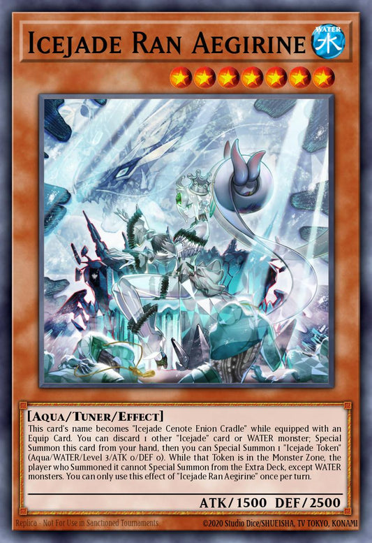 (077) YuGiOh TCG MP24: 25th Anniversary Tin: Dueling Mirrors Single: Icejade Ran Aegirine  Secret Rare
