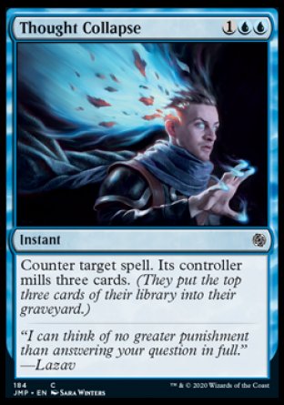 (184) Magic The Gathering Jumpstart Single: Thought Collapse  Common