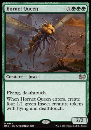 (184) Magic The Gathering Commander: Duskmourn: House of Horror Single: Hornet Queen  Rare