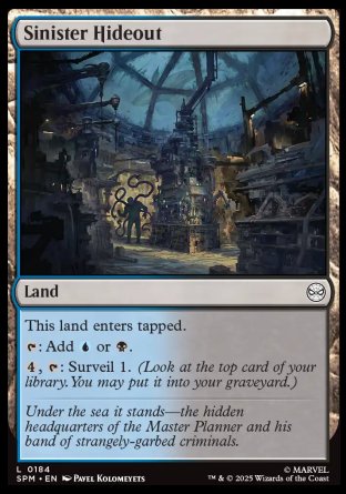 (184) Magic The Gathering Magic: The Gathering | Marvel's Spider-Man Single: Sinister Hideout Holo Common