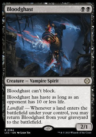 (184) Magic The Gathering Commander: The Lost Caverns of Ixalan Single: Bloodghast  Rare