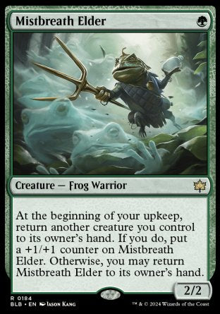 (184) Magic The Gathering Bloomburrow Single: Mistbreath Elder  Rare