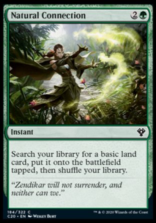 (184/322) Magic The Gathering Commander: Ikoria Single: Natural Connection  Common