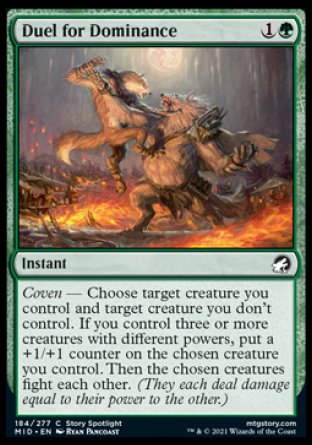 (184) Magic The Gathering Innistrad: Midnight Hunt Single: Duel for Dominance  Common